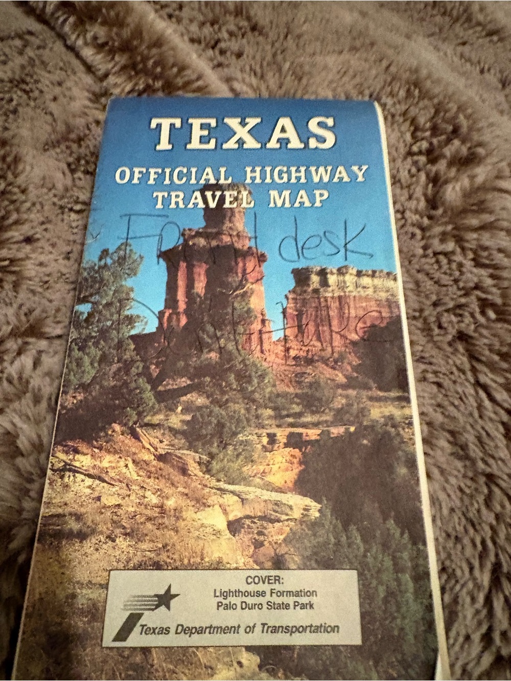 Texas Official Highway Travel Map - Blue Cover